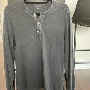 J CREW grey mens Henley size small
